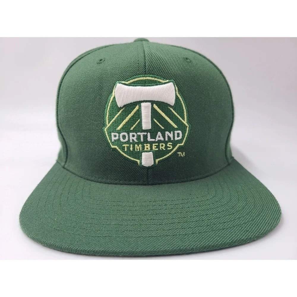 Portland Timbers Mitchell & Ness Snapback Hat Cap Wool Blend MLS Soccer‎ Green